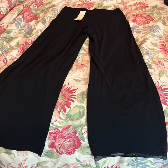 FUZZI Size XXL Sailor Pant 6-Button Pull-On Classic INK Black Stretch $299 NEW - Picture 9 of 13